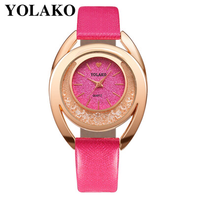 

YOLAKO Watch Women Bracelet Ladies Watch With Rhinestone Clock Womens Vintage Fashion Dress Wristwatch Relogio Feminino Gift 533