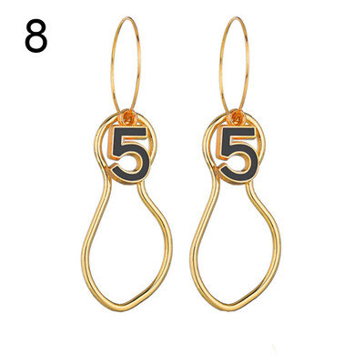 

Fashion Women Hollow Square Bee Cherry Rose Long Dangle Hoop Earrings Jewelry