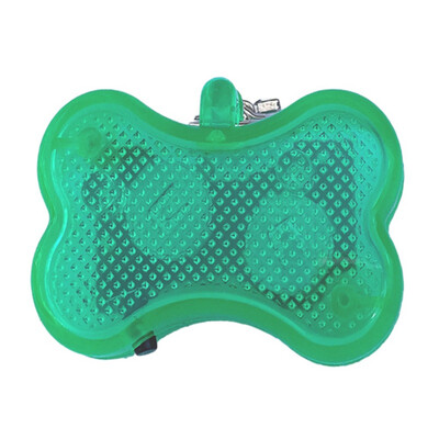 

LED Pet Collar Pendant Dog Cat Fashion Bone Shape Light Pendant Battery Operated Safety Glowing Collar Decoration Pet Dog Supply