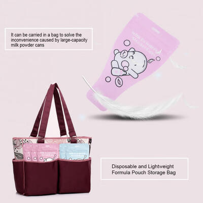 

Greensen 36PcsPack Portable Disposable Formula Pouch Dispenser Breast Milk Powder Storage Bag PinkBlue