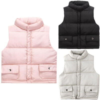 

Fashion Toddler Kids Boys Girls Down Vest Coat Winter Autumn Warm Outwear