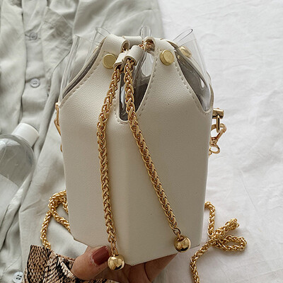 

Shangxin 2019 new fashion 100 Huan version tide one shoulder package quality feeling back ancient oblique carrying bucket chain ba
