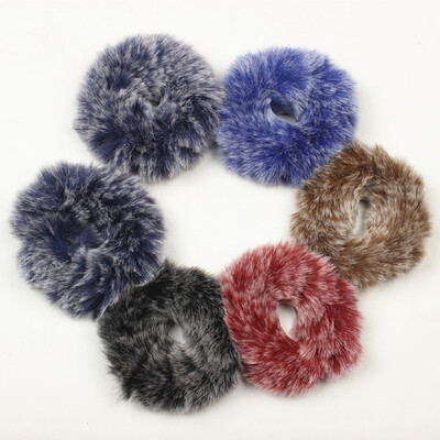 

〖Follure〗1PX Rabbit Fur Hair Band Elastic Hair Bobble Pony Tail Holder