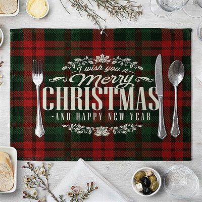 

Gobestart Christmas Kitchen Living Room Decoration Home Restaurant Table Mat Hotel Supplies