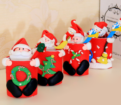 

Tailored Korean Version Of The Santa Claus Snowman Doll Doll Pen Holder Children