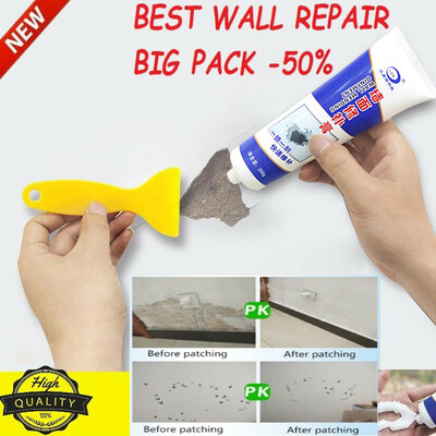 

Siaonvr Wall Crack Repair Cream Waterproof Non-corrosive Formaldehyde Free White Latex