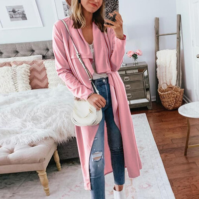 

Womens Fall Winter Loose Tunic Duster Jacket Coat Outerwear Cardigan Suit Blazer