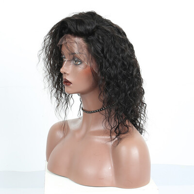 

Dolago Short Human Hair Wigs For Women 13x4 Peruvian Wavy Bob Lace Front Wigs Pre Plucked With Baby Hair Curly Remy Black 130 Ful