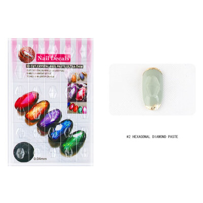 

Toponeto Nail Tool Gem Mould Transparent Plastic Sheet Mould Nail Gem Paste