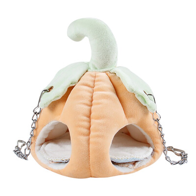 

Cute Pumpkin Shape Hamster House Soft Warm Cotton Hamster Bed Small Animal House Household Small Pet Supplies