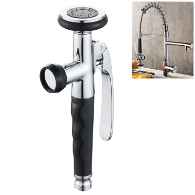 

Practical Silver Hand-Held Sink Spray Head Kitchen&Bathroom Pulling Type Spray Head