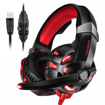 

ONIKUMA K2A Wired Gaming Headset Stereo Headphones with Mic LED for PC PS4