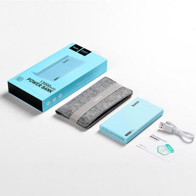 

HOCO B12 13000mAh Mobile Power Bank External Li-Polymer Battery Portable Charger Slim Powerbank