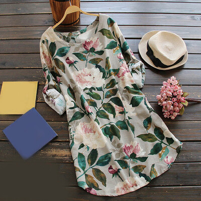 

Ladies Dress Womens Summer Dress Round Neck Casual Fashion Slim Fit Retro