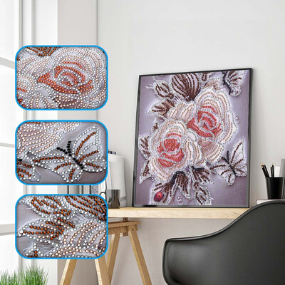 

Siaonvr Special Shaped Diamond Painting DIY 5D Partial Drill Cross Stitch Kits Crystal R
