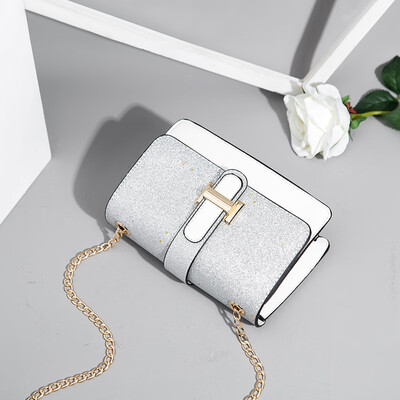 

Simple&Fashionable Slant Span in Summer Single Shoulder Girls Korean Version of INS Baitao Chain Slant Bag