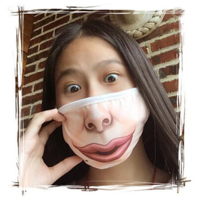

Gobestart Unisex Woman Fun Anime Funny Expression Emotional Anti-Dust Warm Face Mask