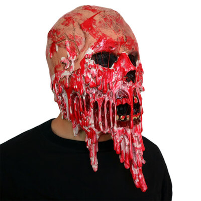 

Mask Halloween Party Skull Shape Mask Horror Personality Novelty Haunted House Secret Room Bloody Messenger Latex Halloween