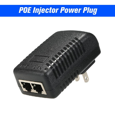 

POE Injector Ethernet Power Supply Adapter DC48V 05A 154W POE pin45 78- Compatible WT IEEE8023af for IP Camera IP Pho