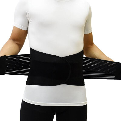 

Portable Waist Support Belt for Lower Back Pain Relief Back Brace for Lumbar Protect with 4 ABS Supporting Strip 5 Size Optional