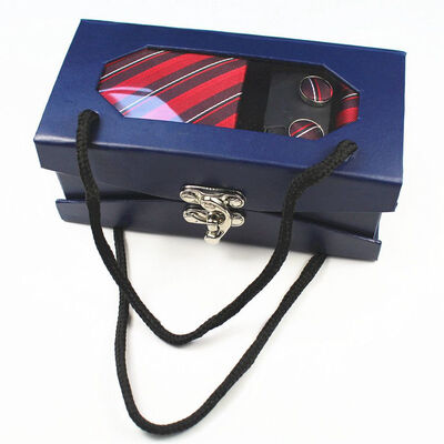 

Manufacturers custom new tie four-piece high-grade polyester silk yarn-dyed jacquard tie portable suit tie