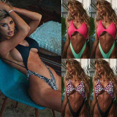 

New Womens One-Piece Swimsuit Beachwear Swimwear Push-up Monokini Bikini Bathing