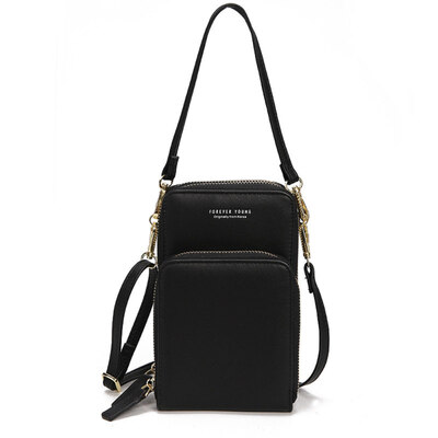 

Fashion Women Faux Leather Zipper Shoulder Bag Crossbody Messenger Tote Purse