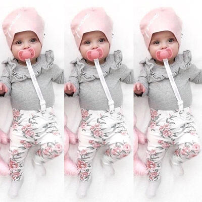 

2pcs Newborn Toddler Infant Baby Boy Girl Clothes T-shirt TopsPants Outfits Set