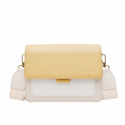 

Luxury Contrast color Leather Crossbody Bags Women 2019 Brand Handbag fashion Shoulder Messenger Bag Ladies Cross Body Bag