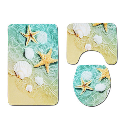 

Gobestart 3pcs Non-Slip Bath Mat Bathroom Kitchen Carpet Doormats Decor