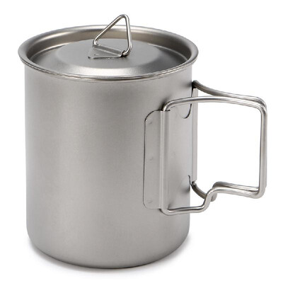 

Ultralight Titanium Cup Outdoor Portable Mug Camping Picnic Water Cup with Foldable Handle 300ml 400ml 450ml 750ml