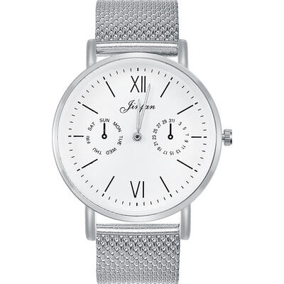 

Relogio Feminino Silver Minimalist Watch Mesh Band Stainless Steel Analog Quartz Wristwatch Women Lady Female Luxury Watches