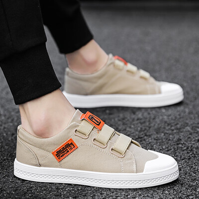

Mens Shoes Autumn Korean Trend Canvas Board Shoes Leisure Cloth Shoes
