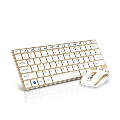 

HK3910 color ultra-thin wireless mouse&keyboard set Mini wireless metal keyboard&mouse set Wholesale