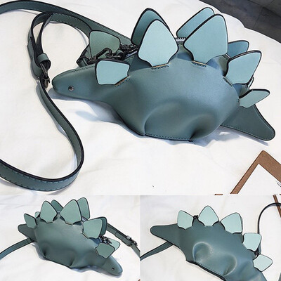 

Creative 3D Chameleon Cartoon Handbags Chic Funny Dinosaur Animal Messenger Bags Panelled Shoulder Crossbody Bags