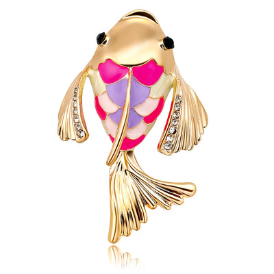 

Carp Fish Brooch Pins Jewelry Banquet Fashion Decoration Corsage Women Girl Party Dress Accessories