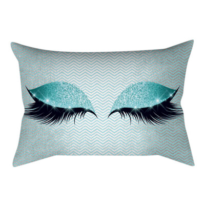 

〖Follure〗Eyelash Out Soft Velvet Cushion Cover 30x50cm Marble Pillow Cases