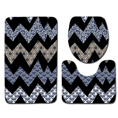 

Gobestart 3pcs Non-Slip Bath Mat Bathroom Kitchen Carpet Doormats Decor
