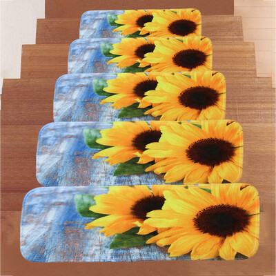 

Toponeto 1Set StepBasic Non-Slip Coral Fleece Resistant Carpet Stair Mat