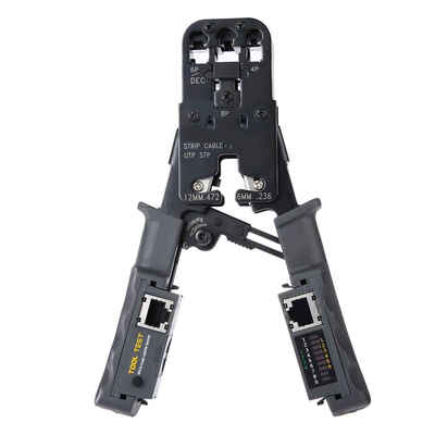 

Ethernet Cable 6P 8P Crystal Head Press Plier Crimping Tool Testing Function Cable Wire Crimper Cord Alicate