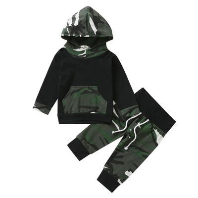 

Winter Cotton Baby Boys Clothes Set 2pcs Long Sleeve Hoodies Pants Outfits