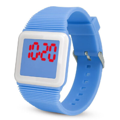 

LED Digital Silicone Watch Ultra-thin Wristwatch for Students Teenager Teens Children Men Women