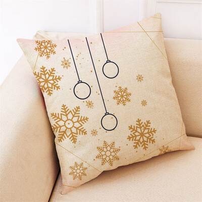 

Gobestart Christmas Pillow Case Art Cotton Linen Sofa Car Throw Cushion Cover Home Decor