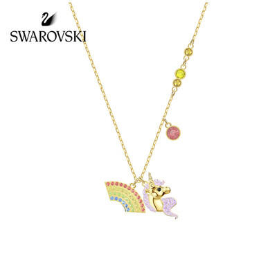 

SWAROVSKI Swarovski rainbow under the unicorn OOT World necklace female clavicle chain female counter with the same fashion jewelry girlfriend gift 5468314