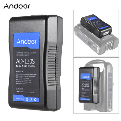 

ROLUX RL-130S Broadcast Quality V Mount Li-ion Battery Pack 144V 130Wh Rechargeable Battery for Professional Video Camera