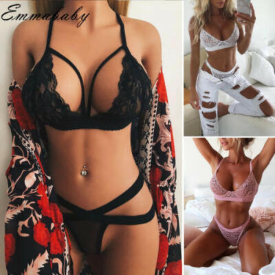 

Women Sexy Lingerie Black Lace Dress G-string Underwear Babydoll Sleepwear Sets