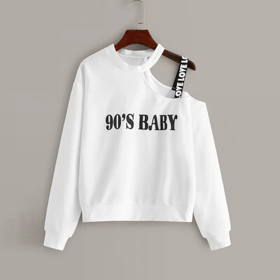 

Tailored Fashion Women Casual Loose Long Sleeve Letter Print Sweatshirt Tops