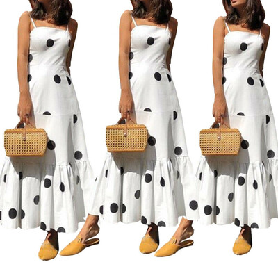 

Womens Summer Boho Casual Long Maxi Evening Party Cocktail Beach Dress Sundress
