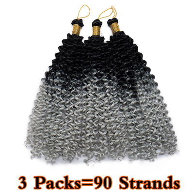 

3 Packs Afro MarleyBob Crochet Hair Marlibob Crochet Extension Kinky Curly Kinky Bundle Ombre Braidng Hair Extensions