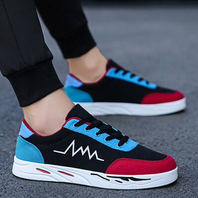 

Mens Shoes Summer New Personality Trendy Shoes Korean Version Baitao Student Leisure Shoes Youth Canvas Board Shoes
